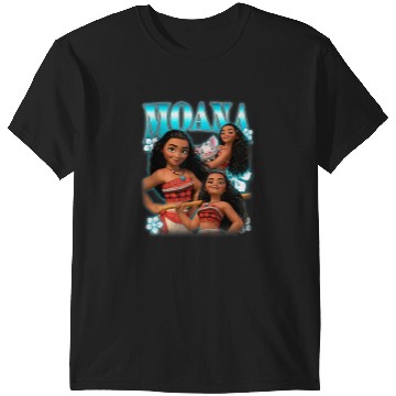 Discover Disney Moana Cute Pua And Moana Bravess Pose Collage T-Shirts