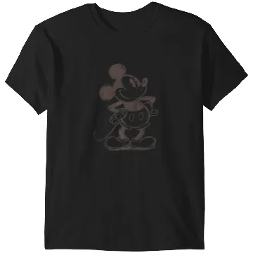 Discover Disney Mickey And Friends Mickey Mouse Sketch Portrait Raglan Baseball Tee T-Shirts