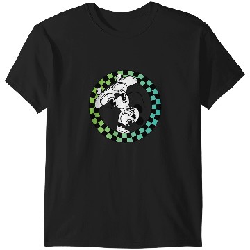 Discover Disney - Mickey Skateboard Checkered Circle T-Shirts