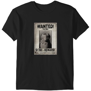 Discover Disney The Muppets Wanted Evil Frog Reward Poster T-Shirts
