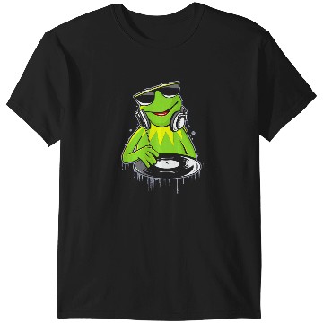 Discover Disney The Muppets Kermit  DJ Distressed Logo T-Shirts