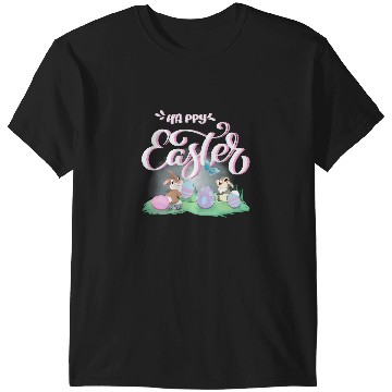 Discover Womens Disney Bambi Happy Easter Thumper Miss Bunny Vintagess Logo VNeck T-Shirts