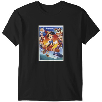 Discover Disney Pinocchio Movie Poster Group Shot T-Shirts