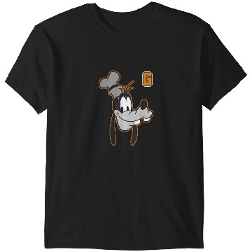 Discover Disney Goofy Orange Outline Portrait T-Shirts