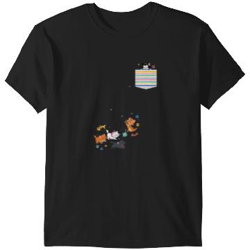 Discover Disney The Aristocats Movie Kittens Pocket T-Shirts