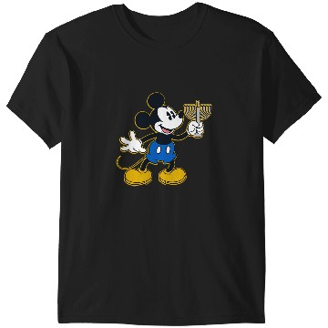 Discover Disney Mickey Mouse Hanukkah Menorah Happy Holidays T-Shirts