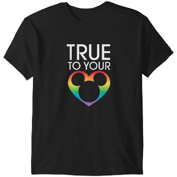 Discover Disney Mickey Icon True to Your Heart Pride T-Shirts