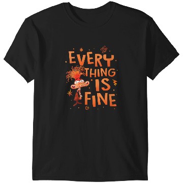 Discover Disney Pixar Inside Out 2 Everything Is Fine Anxiety Logo T-Shirts