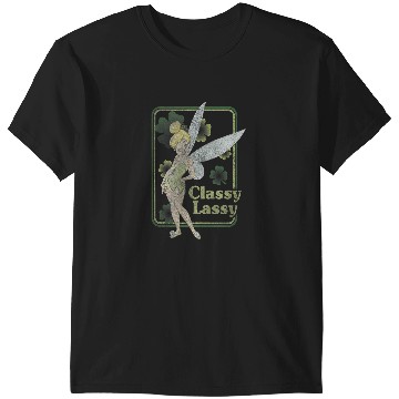 Discover Disney Peter Pan Tinker Bell St. Patricks Day Classy Lassy Tank Top T-Shirts