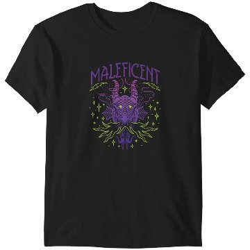 Discover Disney Villains Maleficent Dragon Line Design T-Shirts