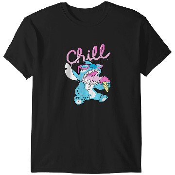 Discover Disney Lilo and Stitch Neon Ice Cream Chill Drip T-Shirts