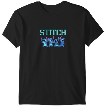 Discover Disney Lilo Stitch Multi Pose Line Up T-Shirts