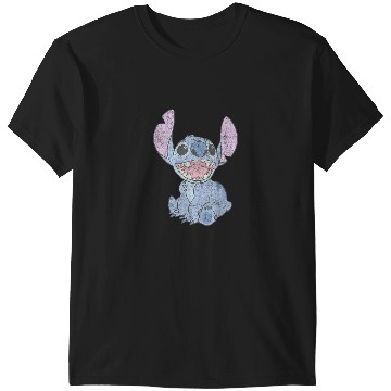 Discover Disney Lilo Stitch Happy Stitch  Portrait T-Shirts