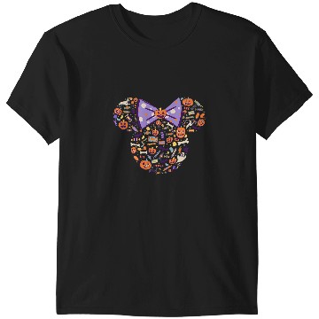 Discover Disney Minnie Mouse Icon Candy and Pumpkins Halloween T-Shirts