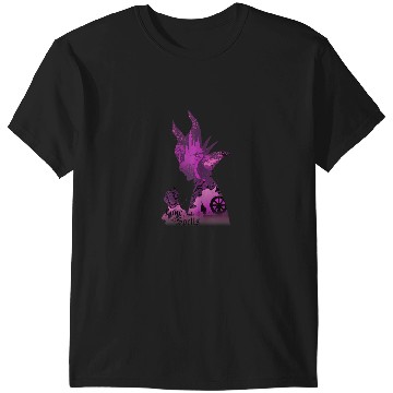 Discover Disney Sleeping Beauty Silhouette Maleficent Gra T-Shirts