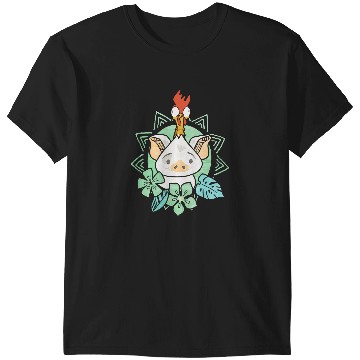 Discover Disney Moana Pua Hei Hei Tropical Graphic T-Shirts