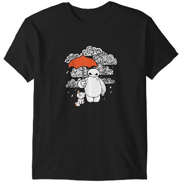 Discover Disney Big Hero 6 Baymax Patterned Rain Clouds Portrait T-Shirts