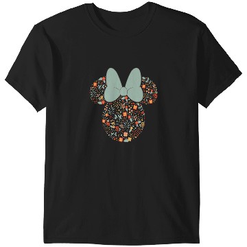 Discover Disney Minnie Mouse Spring Head Icon with Bow Springtime T-Shirts