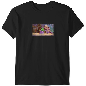 Discover Disney Tangled Rapunzel And Pascal Painted Style T-Shirts