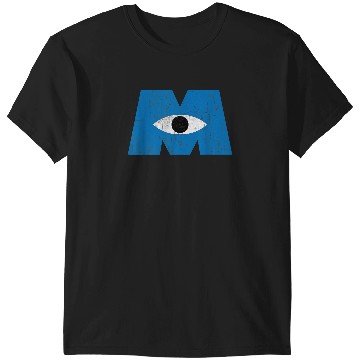 Discover Disney Monsters, Inc Distressed Cyclops Blue Logo T-Shirts