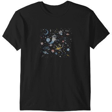 Discover Disney Wall-E & Eve In Space T-Shirts
