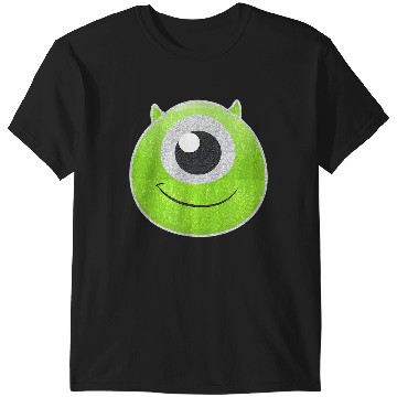 Discover Disneyss Pixars Monsters University Mike Wazowski Big Faces Logo T-Shirts