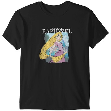 Discover Disney Tangled Princess Rapunzel Distressed Portrait T-Shirts