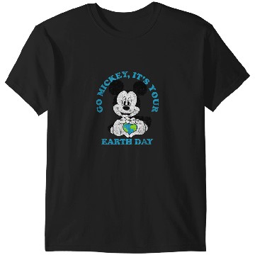 Discover Disney Mickey Classic Mickey Earth Day Heart T-Shirts