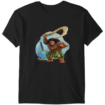 Discover Disneyss Moana 2 Action Pose Maui With Fish Hook T-Shirts