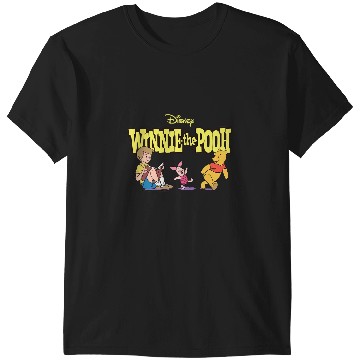 Discover Disney Winnie the Pooh Piglet & Christopher Robin with Logo T-Shirts