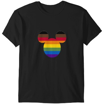Discover Disney Mickey Friends Mickey Rainbow Pocket Pride T-Shirts