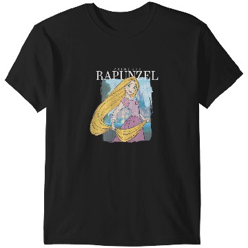 Discover Disney Tangled Princess Rapunzel Distressed Portrait T-Shirts