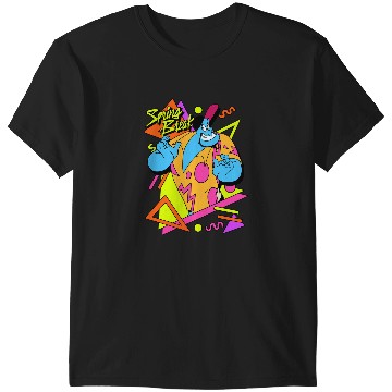 Discover Disney Aladdin Genie Retro 90's Style Poster Long Sleeve T-Shirts