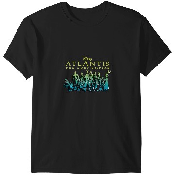 Discover Disney Atlantis The Lost Empire Characters Gradient T-Shirts