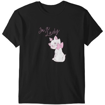 Discover Disney The Aristocats Marie I'M A Lady Text T-Shirts