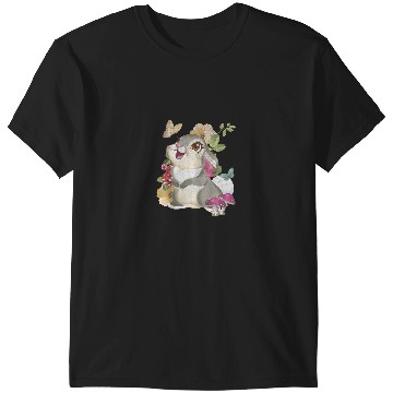 Discover Disney Bambi Thumper Vintage Floral Portrait Tank Top T-Shirts