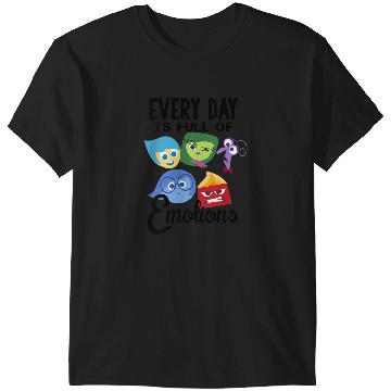 Discover Disney Pixar Inside Out Every Day Is Full Of Emotions Group V-Neck T-Shirts