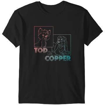 Discover Disney The Fox and the Hound Tod & Copper Gradient T-Shirts