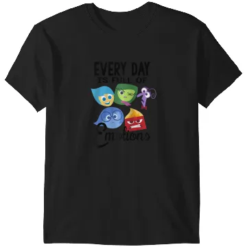 Discover Disney Pixar Inside Out Every Day Is Full Of Emotions Group Raglan Baseball Tee T-Shirts