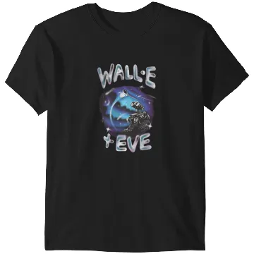 Discover Disney Pixar WALL-E Airbrush WALL-E And EVE Space Love T-Shirts