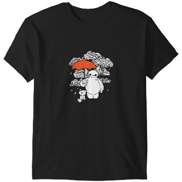 Discover Disney Big Hero 6 Baymax Patterned Clouds T-Shirts