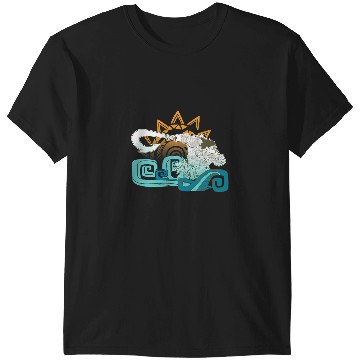 Discover Disney Moana Maui Hook Surf and Sun Gradient Graphic T-Shirts