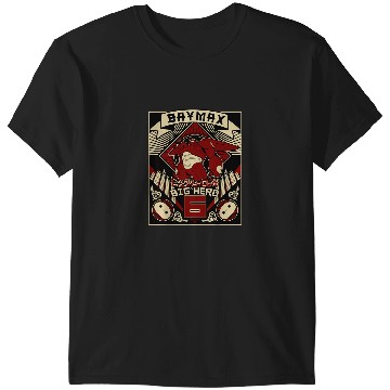 Discover Disney Big Hero 6 Baymax Propaganda Poster Graph T-Shirts