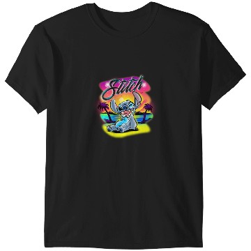 Discover Disney Airbrush Stitch T-Shirts