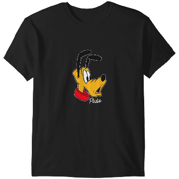 Discover Disney Mickey And Friends Pluto Big Face T-Shirts