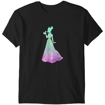 Discover Disney Princess Tiana Silhouette Pretty Tie Dye T-Shirts