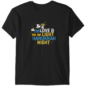 Discover Disney Mickey Mouse Love & Light Happy Hanukkah T-Shirts