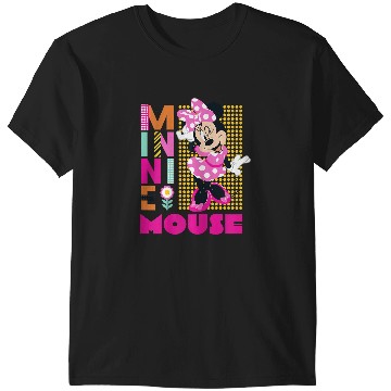 Discover Disneyss Minnie Mouse Smiling Polka Dot Retro Logo Stack T-Shirts