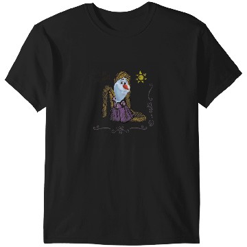 Discover Disney Olaf Presents Rapunzel Costume Sketch T-Shirts