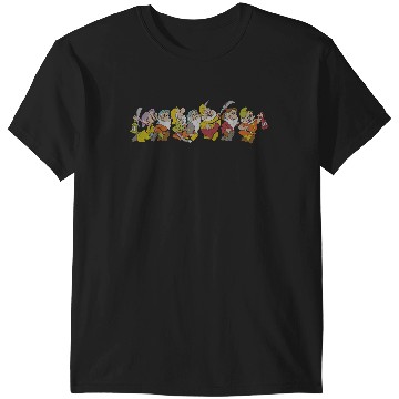 Discover Disneyss Snow White And The Seven Dwarfs Marching In Line T-Shirts